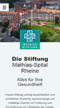 Mobile Screenshot of mathias-stiftung.de